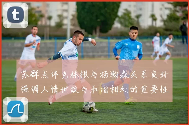 苏群点评克林根与杨瀚森关系良好强调人情世故与和谐相处的重要性